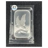 One Troy Ounce .999 Fine Silver Bar