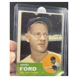 1963 Topps Whitey Ford Baseball Card