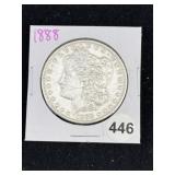 1888 Morgan Silver Dollar Coin