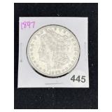 1897 Morgan Silver Dollar Coin