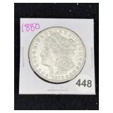 1880 Morgan Silver Dollar Coin