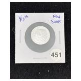 1/10th Fine Silver Coin