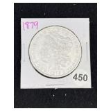 1879 Morgan Silver Dollar Coin