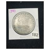 1890 Morgan Silver Dollar Coin