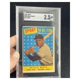 1958 Topps Willie Mays Baseball Card