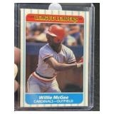 1986 Fleer Willie McGee Baseball Card