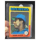 1975 Topps Hank Aaron Baseball Card