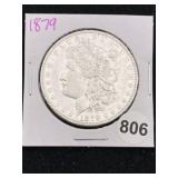 1879 Morgan Silver Dollar Coin