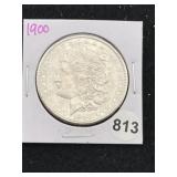 1900 Morgan Silver Dollar Coin