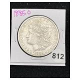 1885 O Morgan Silver Dollar Coin