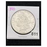 1890 Morgan Silver Dollar Coin