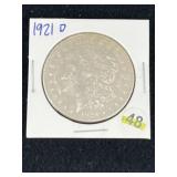 1921 D Morgan Silver Dollar Coin
