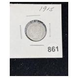 1915 Mercury Dime Coin