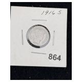 1916 S Mercury Dime Coin