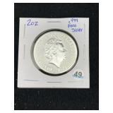 2020 White Line of Mortimer Two Ounce .9999 Fine S