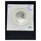 2011 Queen Elizabeth Australia One Ounce Fine Silv