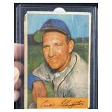 1954 Bowman Enos Slaughter Baseball Card