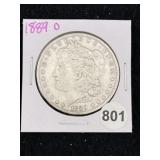 1889 O Morgan Silver Dollar Coin