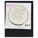 1880 O Morgan Silver Dollar Coin