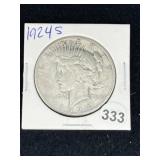 1924 S Peace Silver Dollar Coin
