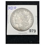 1921 D Morgan Silver Dollar Coin