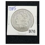 1885 Morgan Silver Dollar Coin