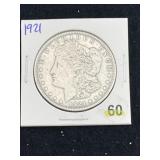 1921 Morgan Silver Dollar Coin