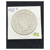 1922 S Peace Silver Dollar Coin