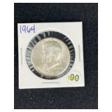 1964 Kennedy Half Dollar Silver Coin