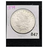 1879 Morgan Silver Dollar Coin