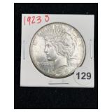 1923 S Peace Silver Dollar Coin