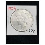 1923 Peace Silver Dollar Coin