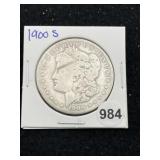 1900 S Morgan Silver Dollar Coin