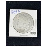 1882 S Morgan Silver Dollar Coin