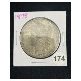 1878 Morgan Silver Dollar Coin