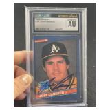 1986 Donruss Jose Canseco Hand Signed Authentic Au