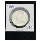 1964 Kennedy Half Dollar Silver Coin