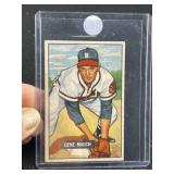 1951 Bowman Gene Mauch Baseball Card