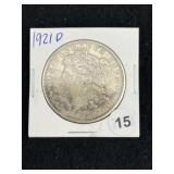 1921 D Morgan Silver Dollar Coin