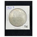 1921 S Morgan Silver Dollar Coin