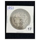 1921 Morgan Silver Dollar Coin
