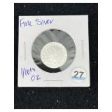 1/10th Fine Silver Coin