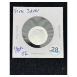 1/10th Fine Silver Coin