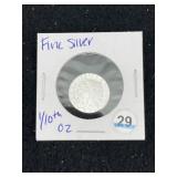 1/10th Fine Silver Coin