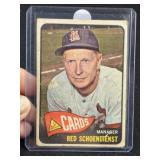 1965 Topps Red Schoendienst Baseball Card