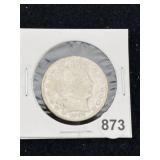 1906 Barber Half Dollar Silver Coin