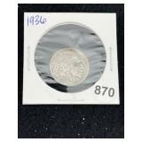 1936 Buffalo Nickel Coin