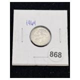 1964 Roosevelt Dime Coin