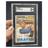 1967 Topps Hank Aaron Baseball Card
