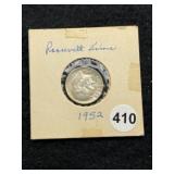 1952 Roosevelt Dime Coin